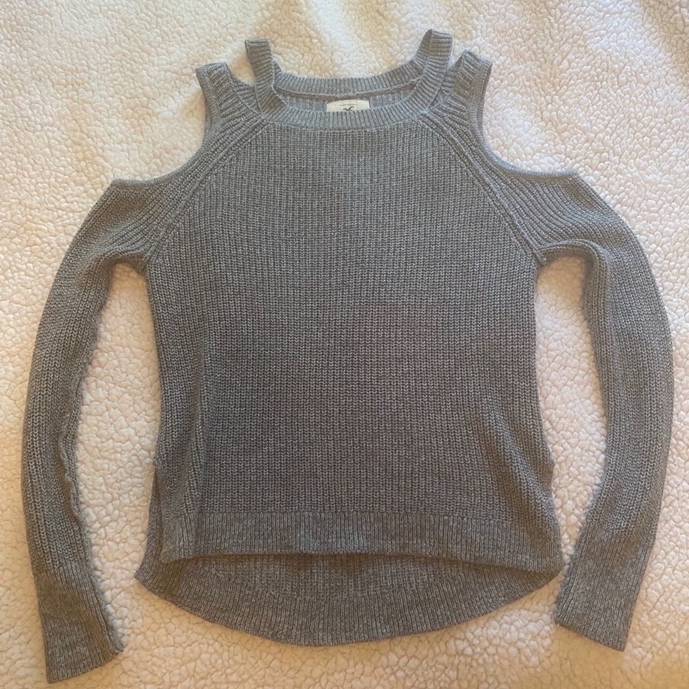 Grey Hollister textured sweater
